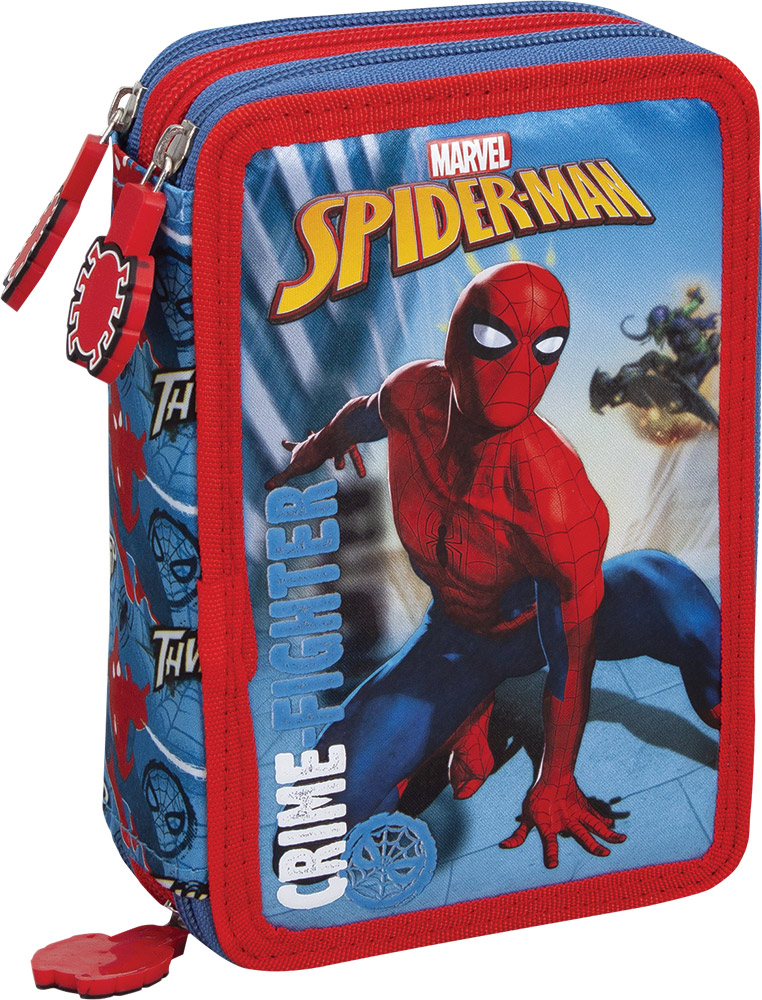 243457-EC Pernica trostruka MARVEL SPIDERMAN sa priborom 20x12,5x5,5cm  P24 NETTO