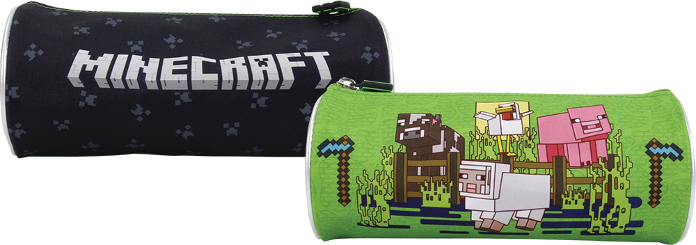 243460-EC Pernica vrećica okrugla MINECRAFT 8,5x22,5x8,5cm P8/48 NETTO