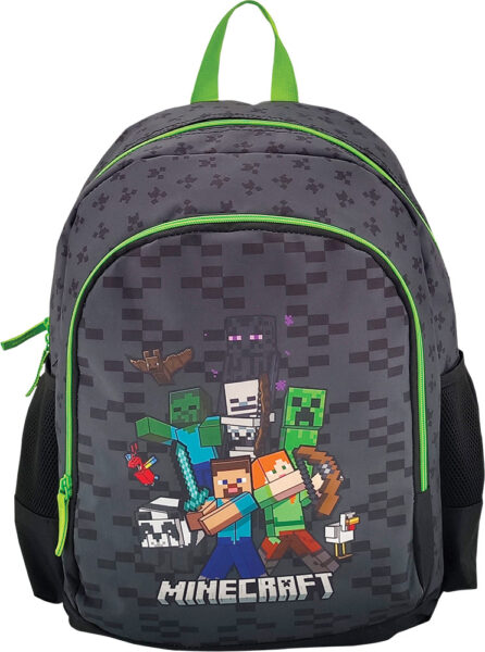 243461-EC Ruksak MINECRAFT 2 zipa 42x30x20 cm P6/6 NETTO