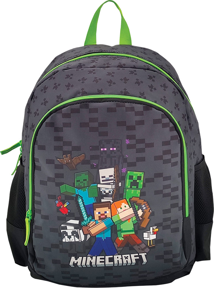 243461-EC Ruksak MINECRAFT 2 zipa 42x30x20 cm P6/6 NETTO