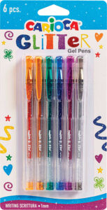 243486-EC Gel pen 1,0 CARIOCA Glitter 6/1 42165 bls P12/48