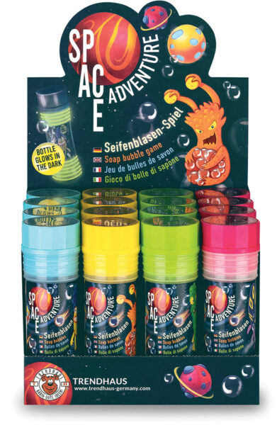 243509-EC Puhalica za balone sa igrom SPACE ADVENTURE 50 ml P16/128 NETTO