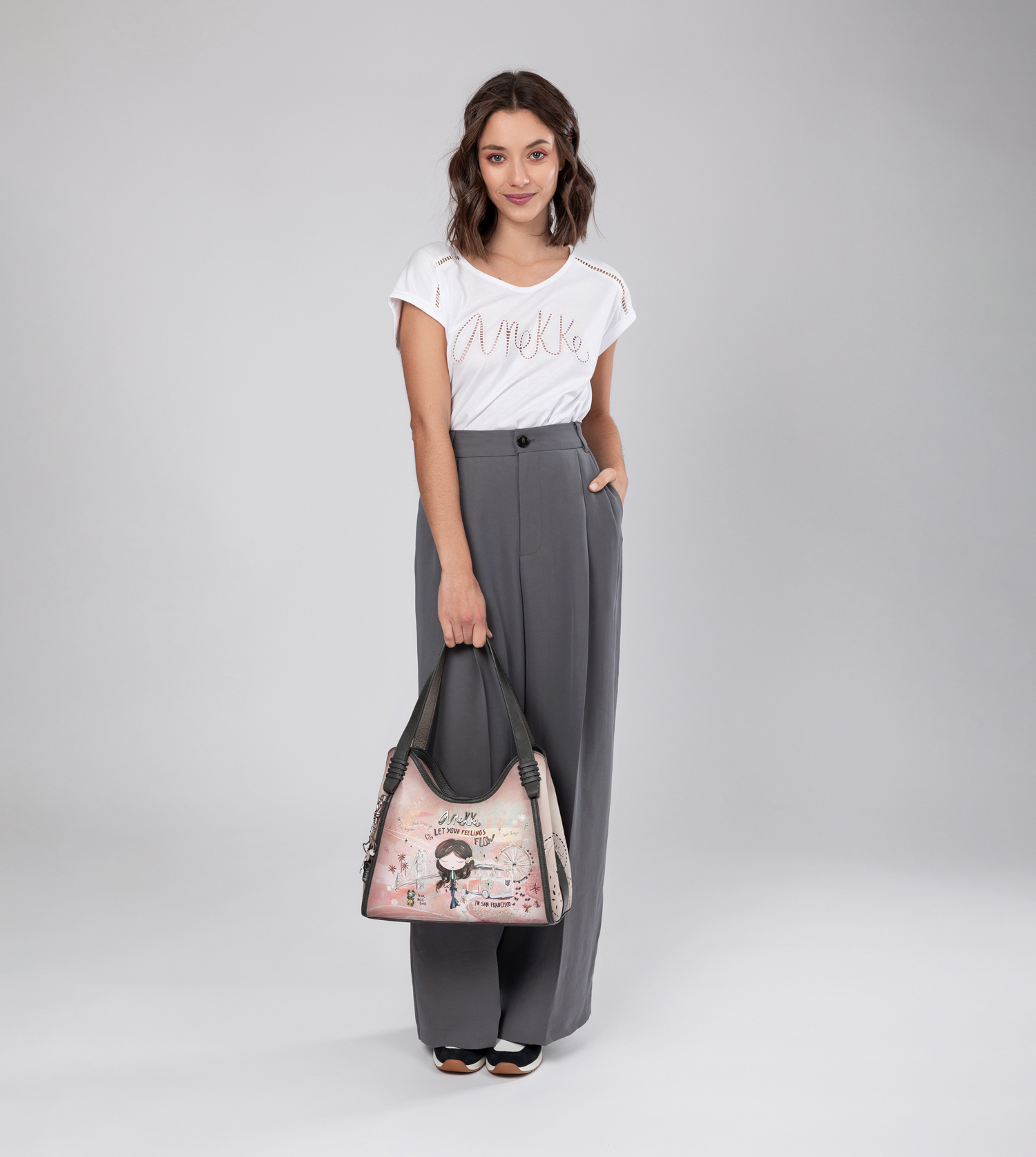 243652-EC Torba fashion Anekke SS24 Peace&Love pink L-31x28x15cm 38822-203 P8 NETTO