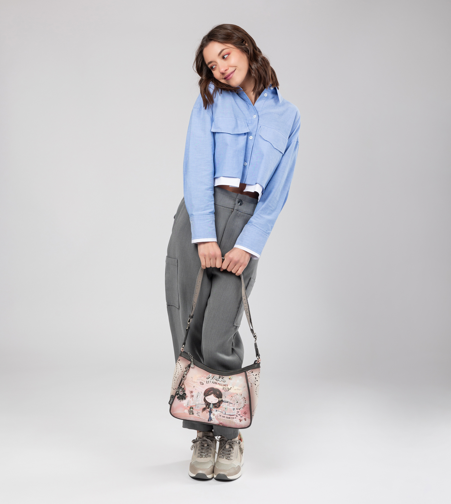 243653-EC Torba fashion Anekke SS24 Peace&Love pink M-28x24x10cm 38823-002 P12 NETTO
