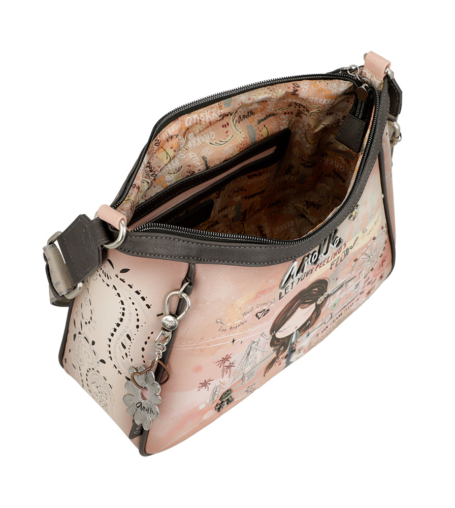 243653-EC Torba fashion Anekke SS24 Peace&Love pink M-28x24x10cm 38823-002 P12 NETTO
