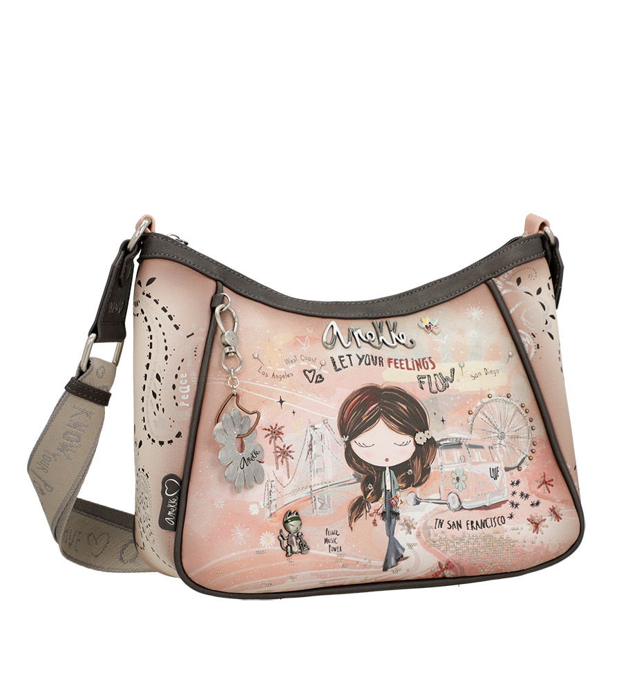 243653-EC Torba fashion Anekke SS24 Peace&Love pink M-28x24x10cm 38823-002 P12 NETTO
