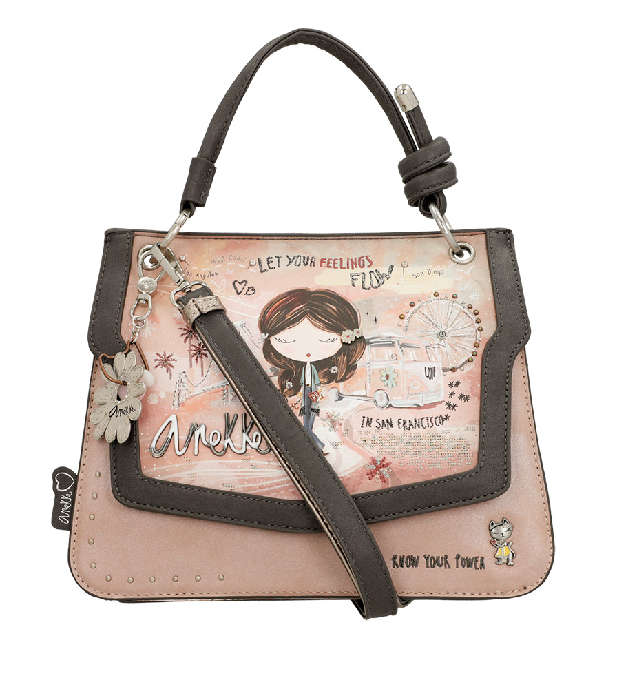 243655-EC Torba fashion Anekke SS24 Peace&Love pink M-28x22x10cm 38823-403 P20 NETTO