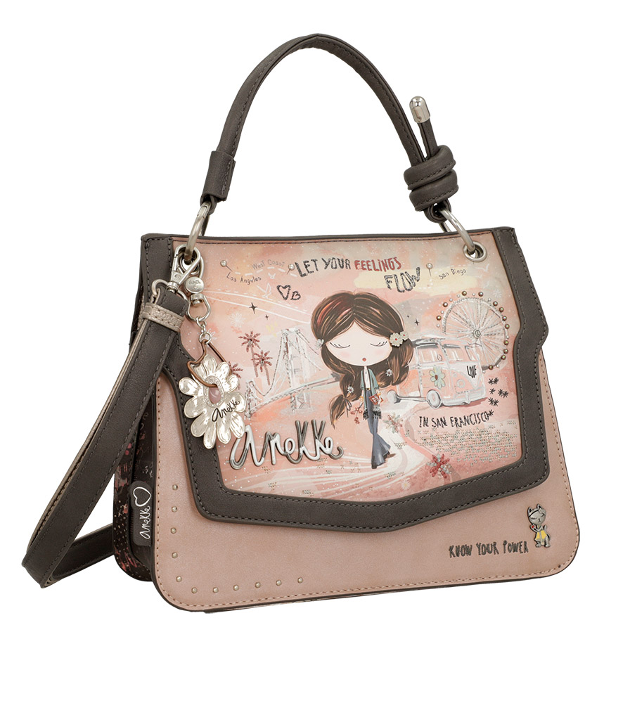 243655-EC Torba fashion Anekke SS24 Peace&Love pink M-28x22x10cm 38823-403 P20 NETTO