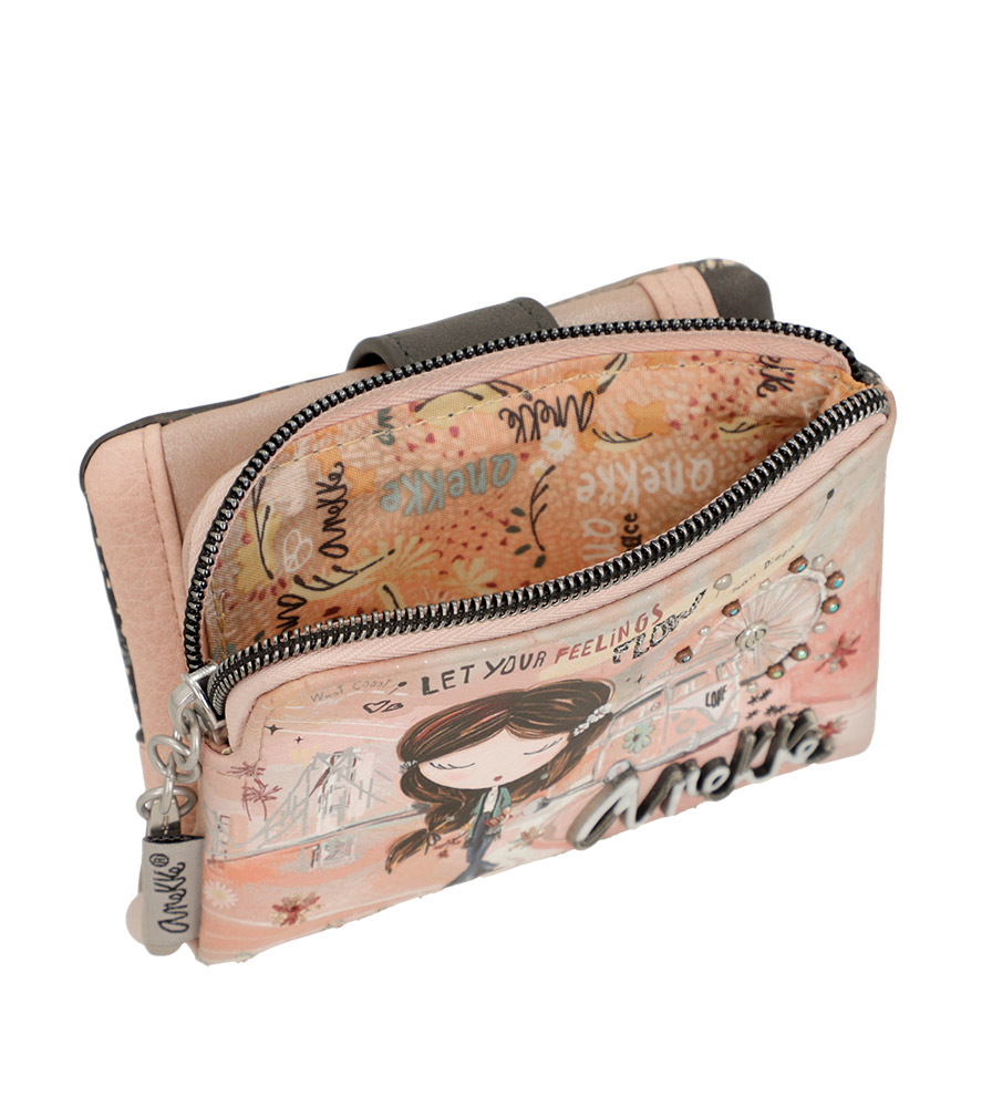 243667-EC Novčanik fashion Anekke SS24 Peace&Love pink 12x9x3cm 38829-910 P48 NETTO