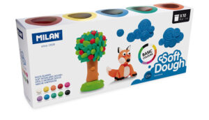 244561-EC Plastelin MILAN Basic Soft Dough set 10 boja x 85g P6