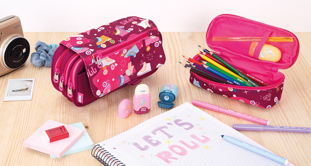 244641-EC Pernica vrećica MILAN 4 zipa sa preklopom Roller roza P24