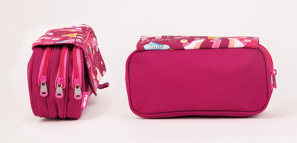 244641-EC Pernica vrećica MILAN 4 zipa sa preklopom Roller roza P24