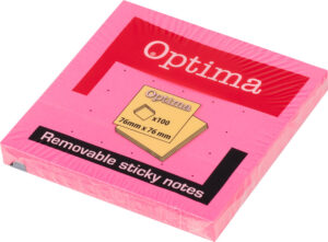 244757-EC Blok samoljepivi 76x76 neon rozi OPTIMA 100L P12/216