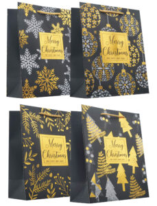 244992-EC Vrećica M exclusive Božić hot stamp folija 18x23x10 71654 P12/240