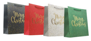 244996-EC Vrećica L exclusive Božić hot stamp folija 26x32x12 71657 P12/120