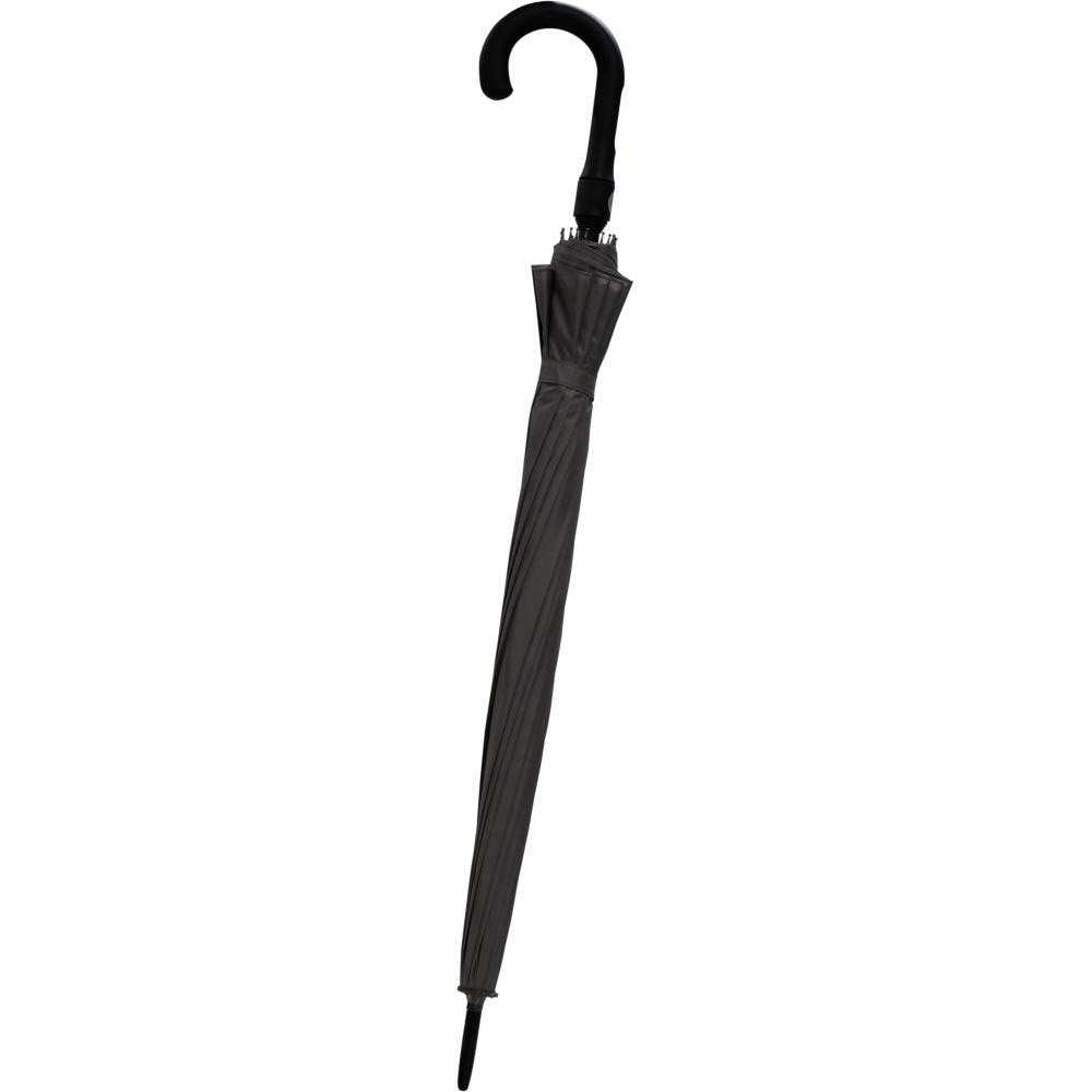 245203-EC Kišobran Astar Black 16-panelni  sivi PVC drška, aut. P12/48