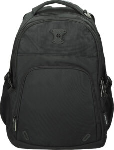 245281-EC Ruksak poslovni SUISSEWIN za prijenosno računalo crni 15 inča, 33x18x47