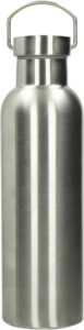 245284-EC Boca za vodu metalna Hugo 500ml srebrna od nehrđajućeg čelika