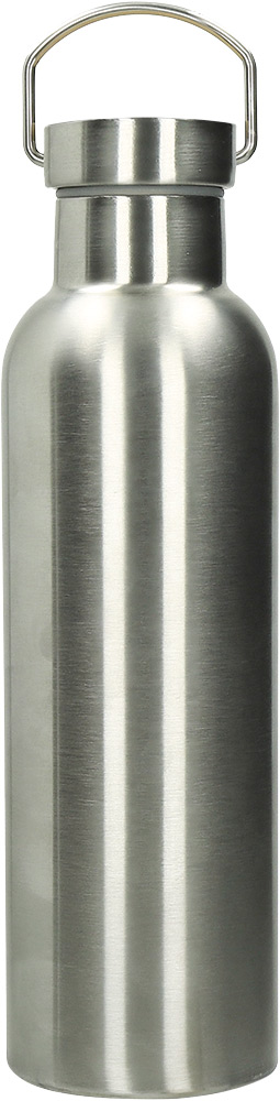 245287-EC Boca za vodu metalna Hugo 750ml srebrna od nehrđajućeg čelika
