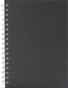 245339-EC Poslovnik SPIRALNI B5 2025 antracit 16,5x23,5 P25