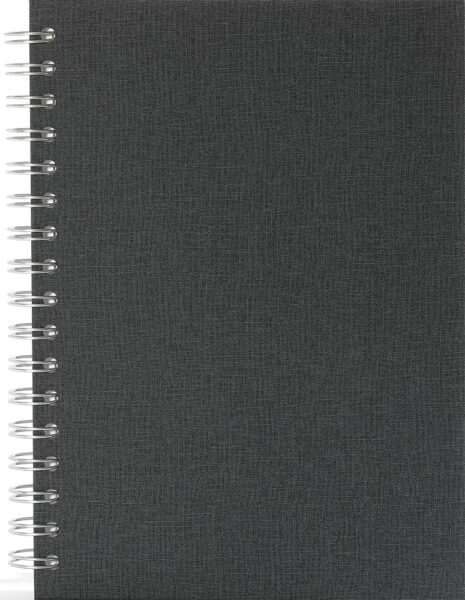 245339-EC Poslovnik SPIRALNI B5 2025 antracit 16,5x23,5 P25