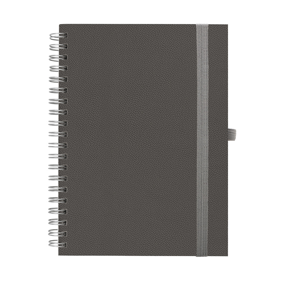245347-EC Notes spiralni BORGO antracit A5 14x21 006702 OG P20