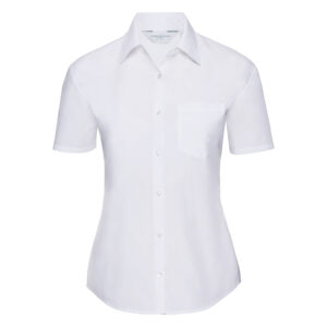 245417-EC Košulja Russel 935F Poplin ženska KR bijela 4XL