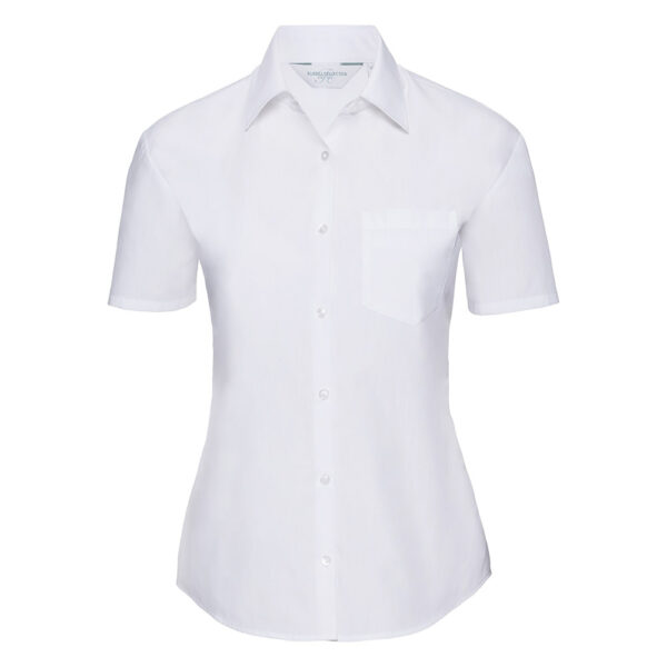 245417-EC Košulja Russel 935F Poplin ženska KR bijela 4XL