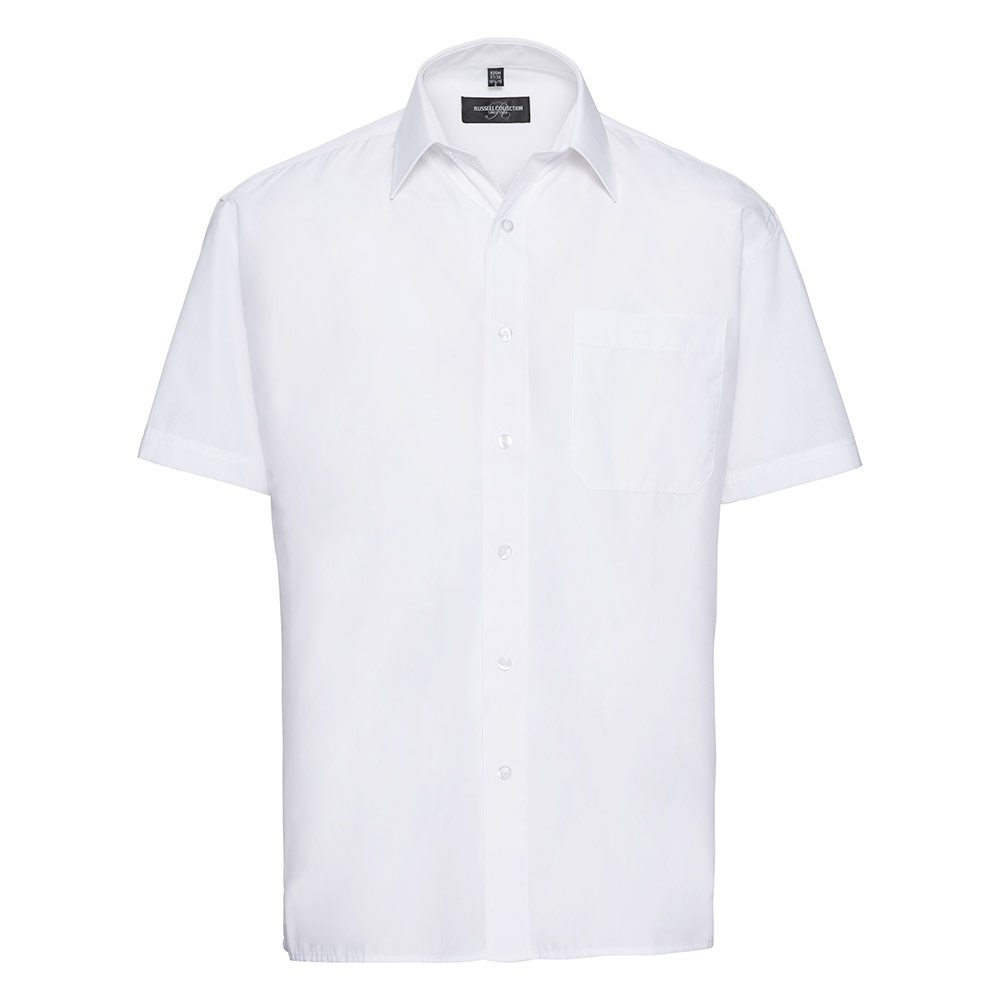 245420-EC Košulja Russell 935M Poplin muška bijela kratki rukav 4XL