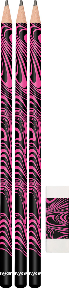 246291-EC Set ol.graf. x3HB + gumica neon roza EBERHARD FABER bls P10/200