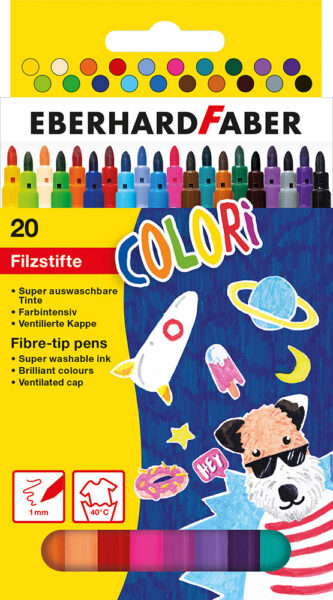 246295-EC Flomasteri 20/1 EBERHARD FABER Colori P6/72