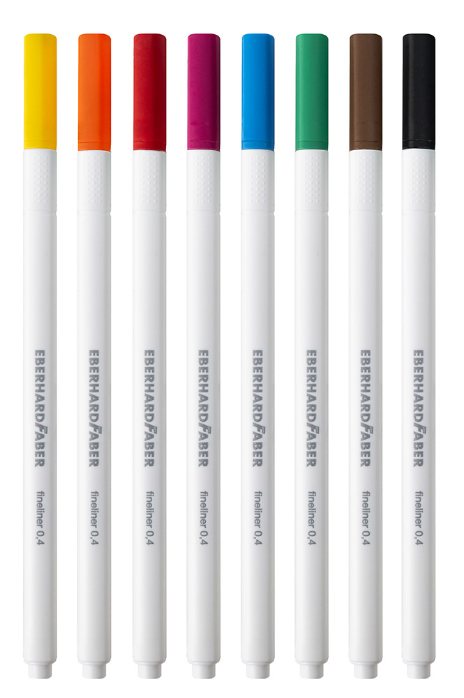 246296-EC Flomaster fineliner EBERHARD FABER GenTrend 0,4 set 8 boja P6/120
