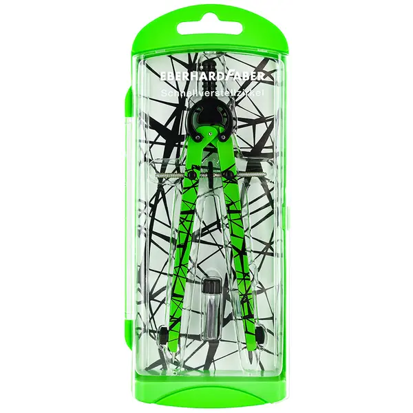 246307-EC Šestar EBERHARD FABER neon zeleni + mine P3/60