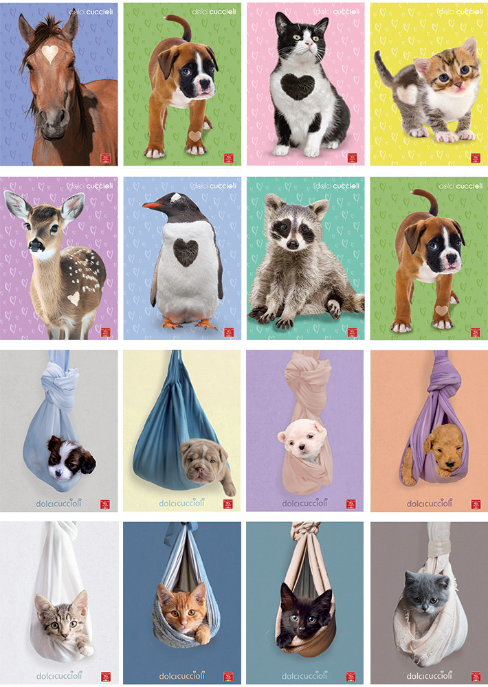 232574-EC Bilježnica A4/K Pigna Dolci Cuccioli P10/60 NETTO